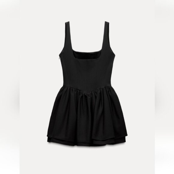 ZARA RUCHED CORSET DRESS - Picture 11 of 12